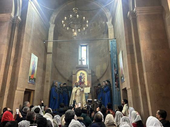 Տեր Ռուբենի մատուցած Սուրբ Պատարագը՝ Նորաբացի Սուրբ Աստվածածին եկեղեցում