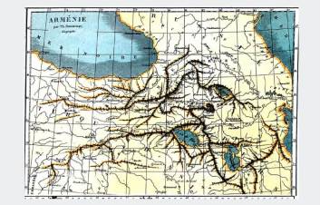 1838 թ․ Դյուվոնտեի քարտեզում Հայաստանը ֆրանսերեն տեղանուններով է