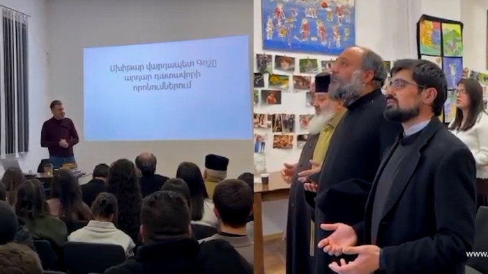 Աջապահյանի օրհնությամբ ներկայացվել է Մխիթար Գոշի «արդար դատավորի» պատկերացումը