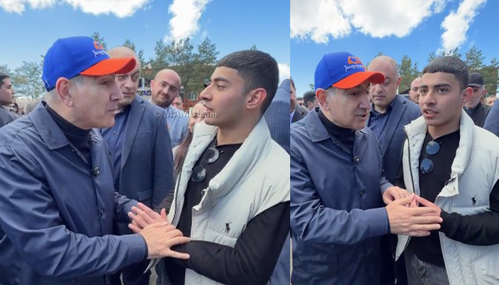 «Կաթողիկոսն Աստծո օծյալն է, ինչո՞ւ եք նրա դեմ արշավ սկսել»․ երիտասարդը՝ Նիկոլ Փաշինյանին