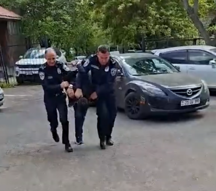 Ինչպես են ձերբակալում աղմկահարույց վթարի 19-ամյա վարորդին