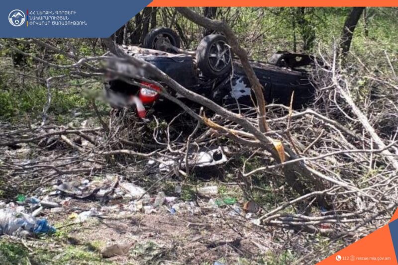 «Lada»-ն գլխիվայր հայտնվել է դաշտամիջյան հատվածում․ կա 4 տուժած