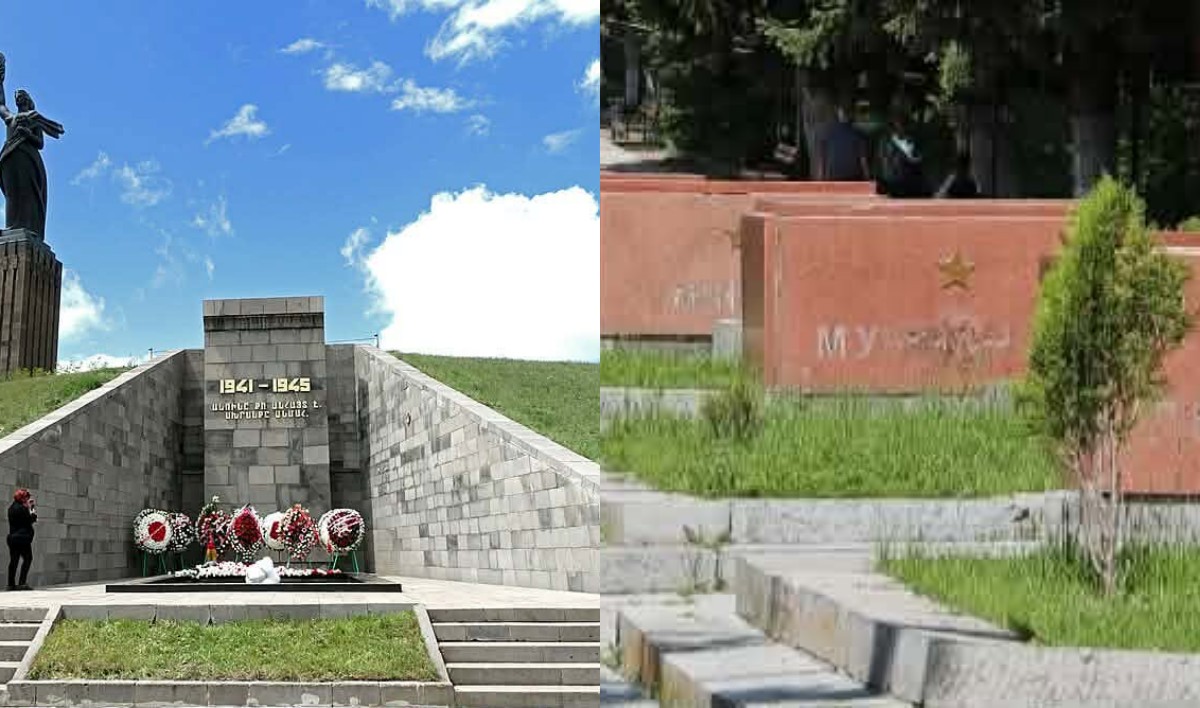 Գիշերը հարձակվել են Գյումրու «Մայր Հայաստանի» վրա. հերոս քաղաքների անվանումները պոկել են