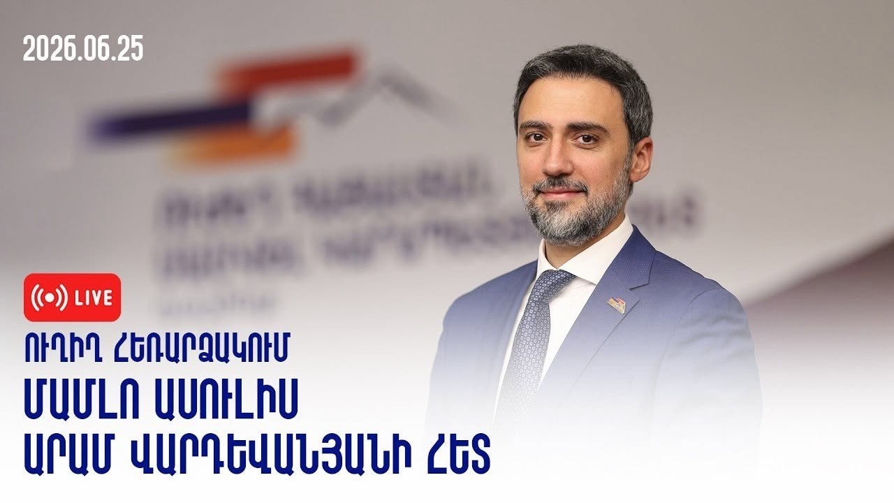#Ուղիղ․ «Ուժեղ Հայաստան» կուսակցության խորհրդի անդամ Արամ Վարդևանյանի մամուլի ասուլիսը